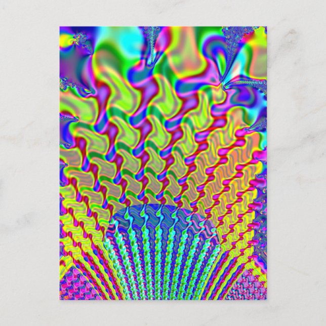 Olympic Torch Fractal Vykort (Framsida)