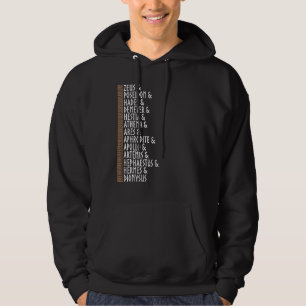 Olympier Antika Grekiska Gudar Grekiskt Liv Grekis Hoodie