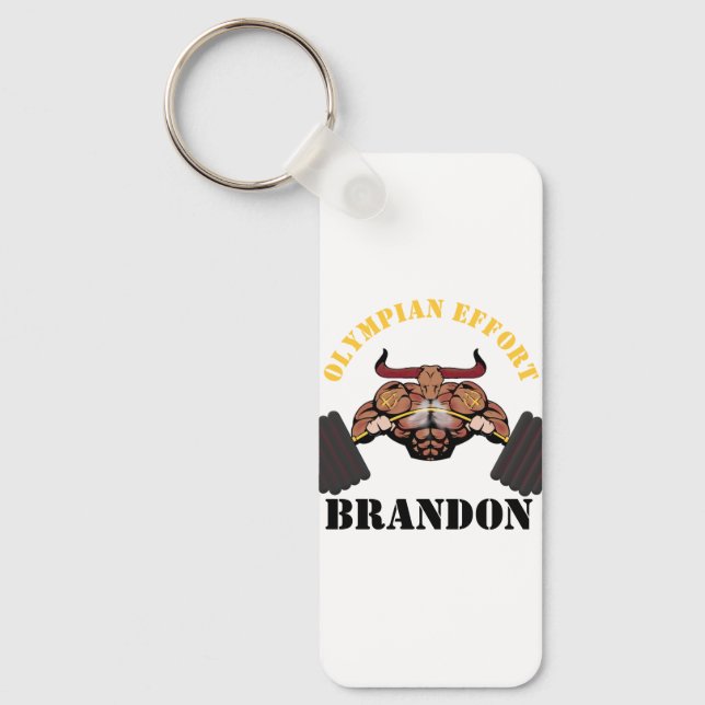 "Olympisk ansträngning" anpassar din nyckelkedja Nyckelring (Framsida)