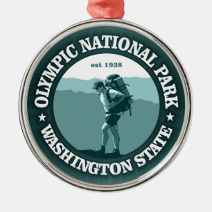 Olympisk nationalpark julgransprydnad metall