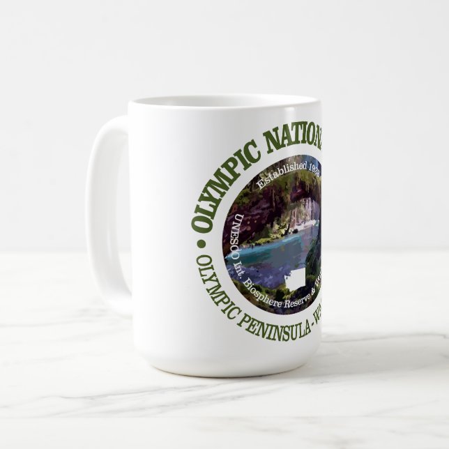 Olympisk nationalpark (NP2) Kaffemugg (Framsida vänster)