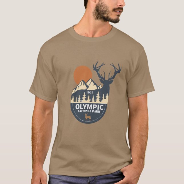 Olympisk nationalpark t shirt (Framsida)