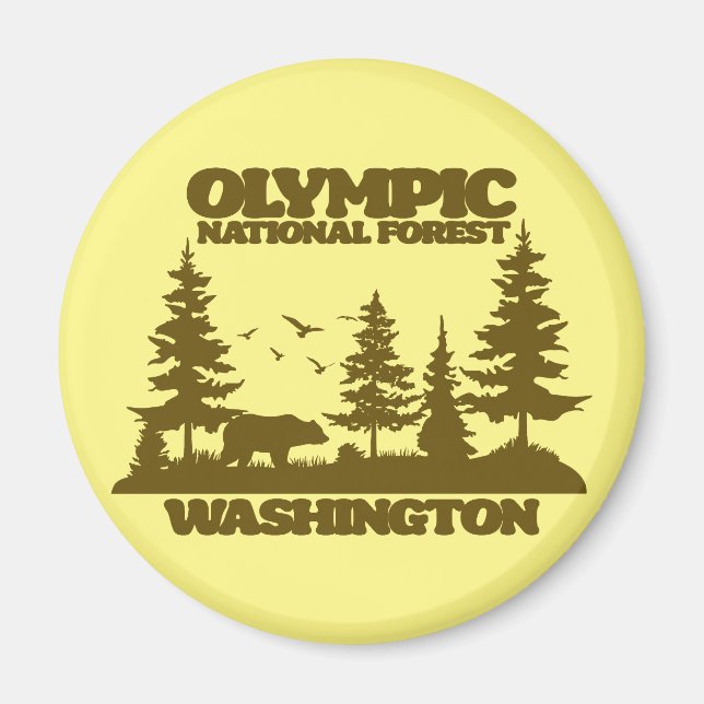 Olympisk nationalskog magnet (Framsidan)