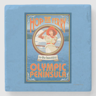 Olympisk peninsula, WashingtonHop färjan Stenunderlägg