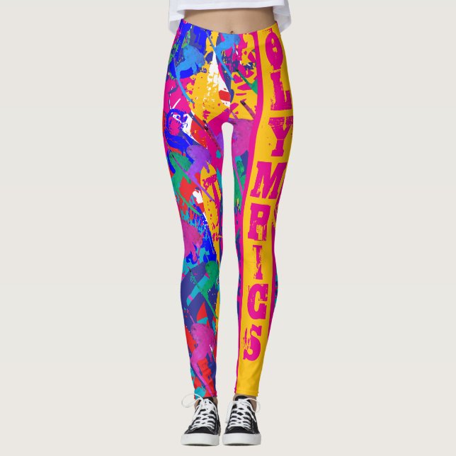 OLYMPISK SKIDÅTTNING LEGGINGS (Framsida)