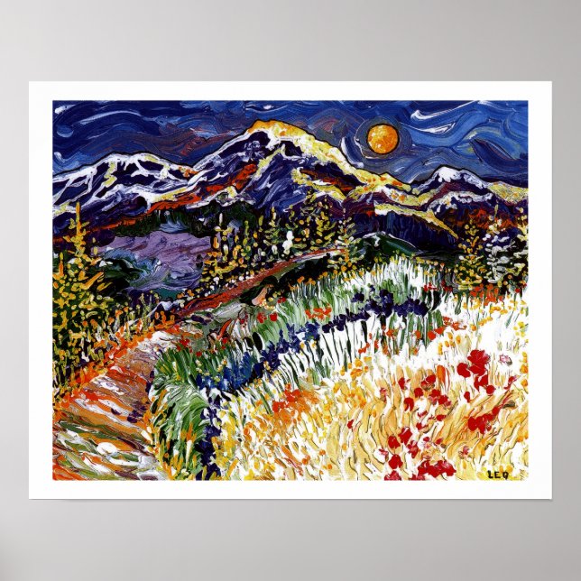 Olympisk solnedgång poster (Framsidan)