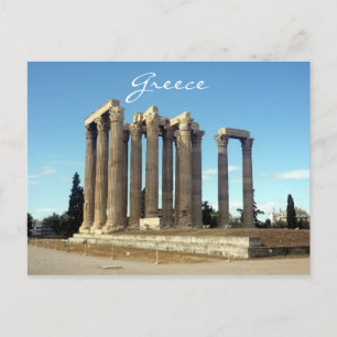 Olympisk zeus greece vykort