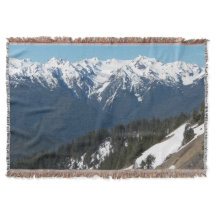 Olympiska bergen i snö