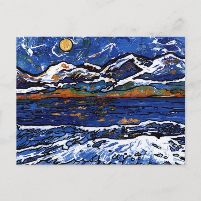 Olympiska bergen vykort (Framsida)