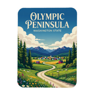 Olympiska halvön USA Magnet