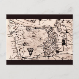 Olympiska halvöns karta vykort