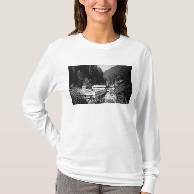 Olympiska Hot Springs, WA-loge beskådar T-shirt (Framsida)