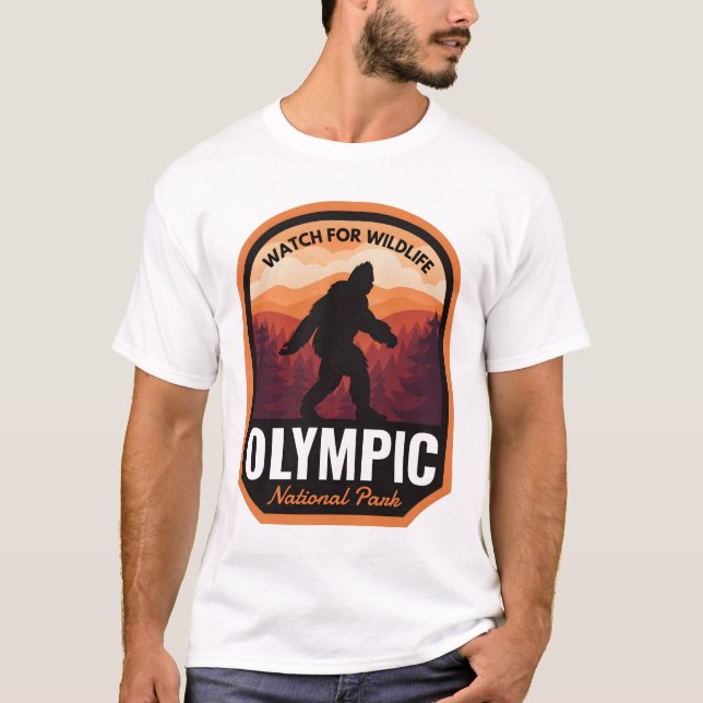 Olympiska nationalparken Bigfoot T Shirt (Framsida)