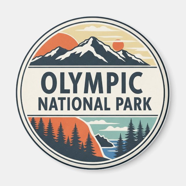 Olympiska nationalparken i Washington Magnet (Framsidan)