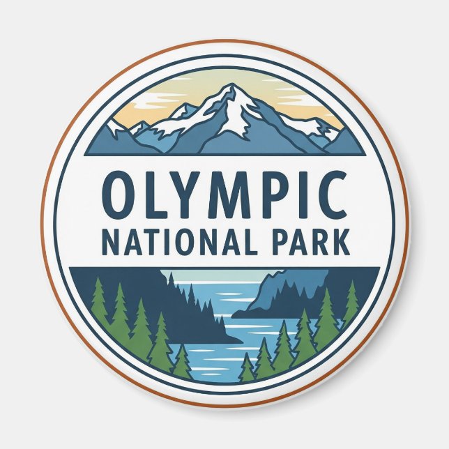 Olympiska nationalparken i Washington Magnet (Framsidan)