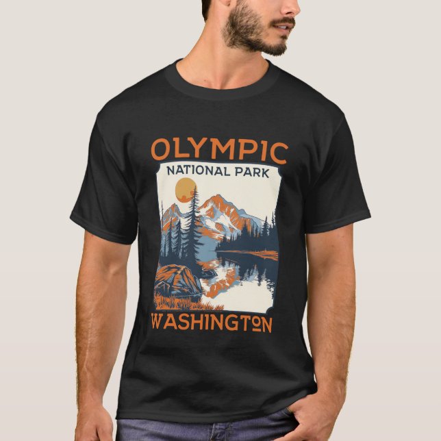 Olympiska nationalparken Washington Äventyr T Shirt (Framsida)