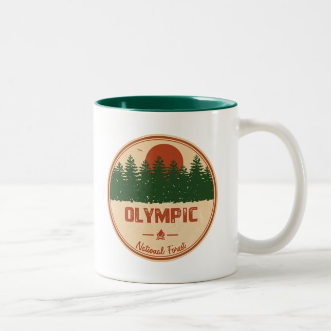 Olympiska nationalskogen Två-Tonad mugg (Höger)