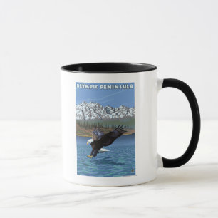 Olympiska Peninsulan, WashingtonFishing Eagle Mugg