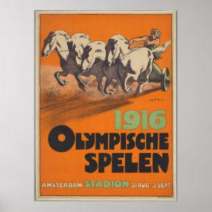 Olympiska spelen 1916 poster