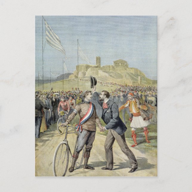 Olympiska spelen i Aten Vykort (Framsida)