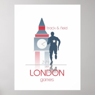 Olympiska spelen: Spår och Fält Poster