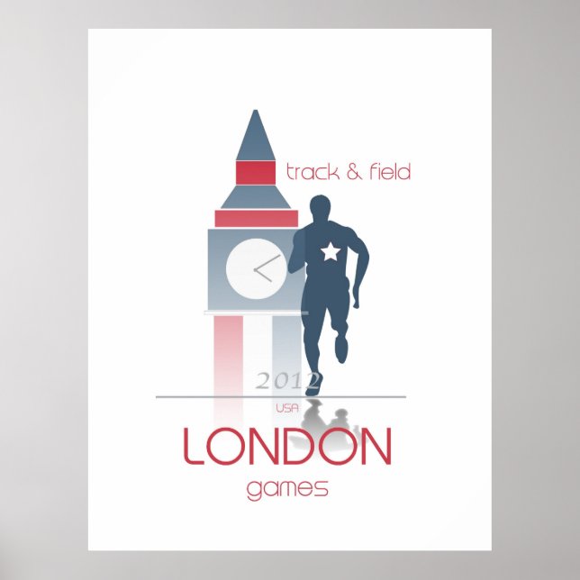 Olympiska spelen: Spår och Fält Poster (Framsidan)