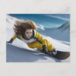 Olympiska vinterspelen 2026 Damernas snowboard Hal Helg Vykort