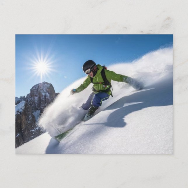 Olympiska vinterspelen 2026 Damernas snowboard Hal Helg Vykort (Framsida)
