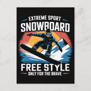 Olympiska vinterspelen 2026 Damernas snowboard Hal Helg Vykort