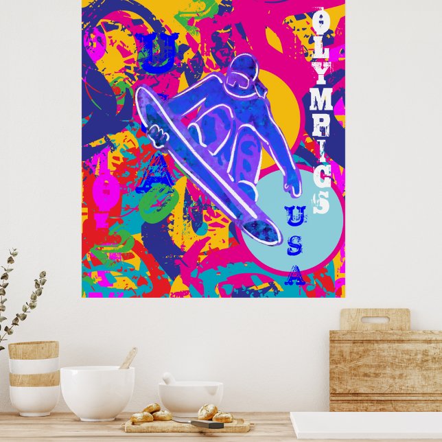 OLYMPIST SNÖBRÄDA  POSTER (Skapare uppladdad)