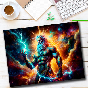Olympus Gud antique manar greek mythology art Vykort