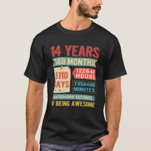 om 14 års ålder 14:e födelsedagens Dekorationer T Shirt