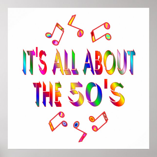 Om 50-talet poster (Framsidan)