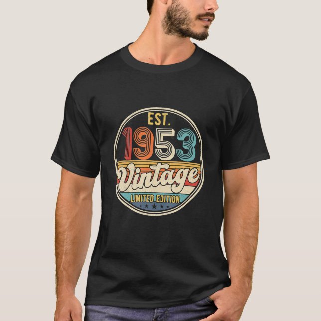 om 69 Dekorationer vid födelsedag 69 BDay 1953 T Shirt (Framsida)