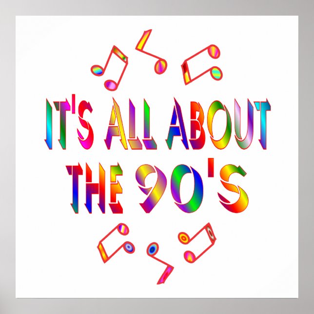 Om 90-talet poster (Framsidan)