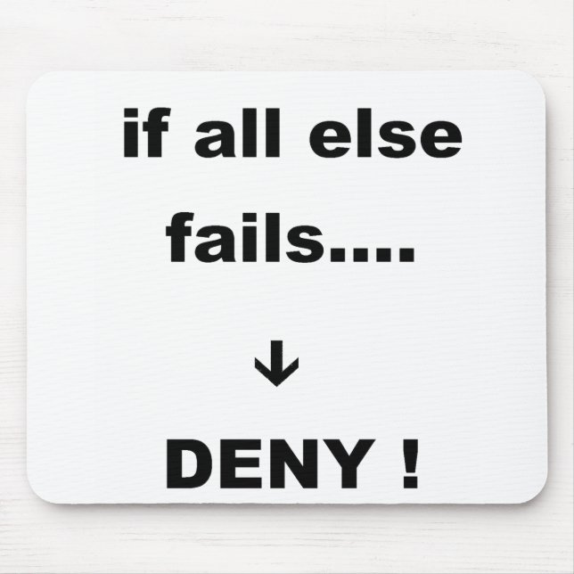 om allt annat misslyckas musmatta (Framsidan)
