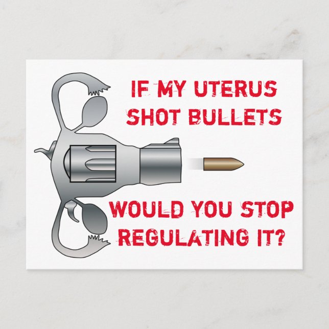 Om alternativet Min Uterus Shot Bullets Pro väljer Vykort (Framsida)