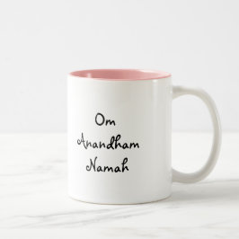 Om Anandham Namah-Mugg Två-Tonad Mugg