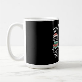 Om är där kattarna är - den roliga julen kaffemugg