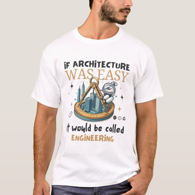 Om arkitekturen är enkel t shirt (Framsida)