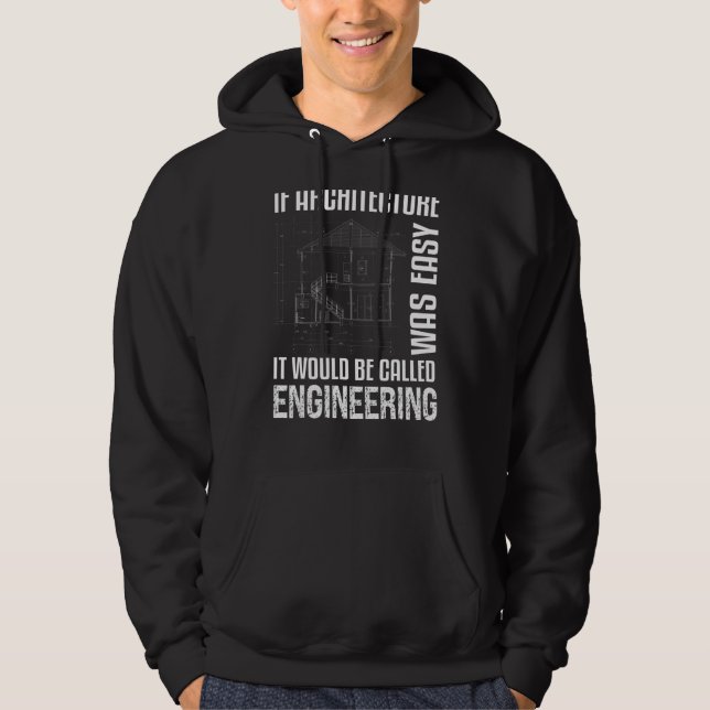 Om arkitekturen var enkel hoodie (Framsida)