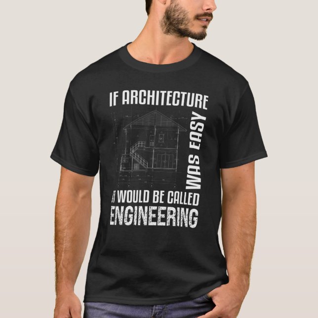 Om arkitekturen var enkel t shirt (Framsida)