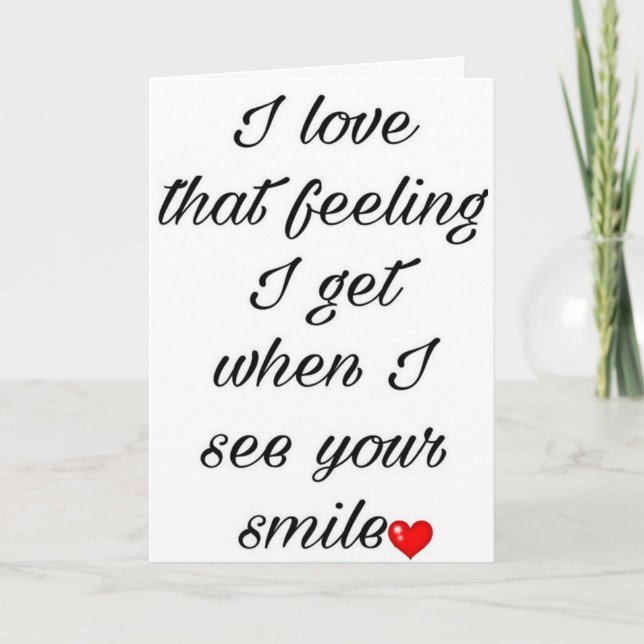 **OM ÅRSDAGEN LÅT MIG VISA MIN KÄRLEK** KORT (Framsida)