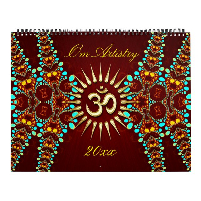 OM Artistry Yoga New Age Meditational Calendar Kalender (Omslag)