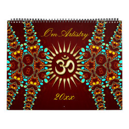 OM Artistry Yoga New Age Meditational Calendar Kalender