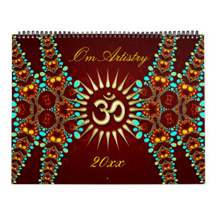 OM Artistry Yoga New Age Meditational Calendar Kalender