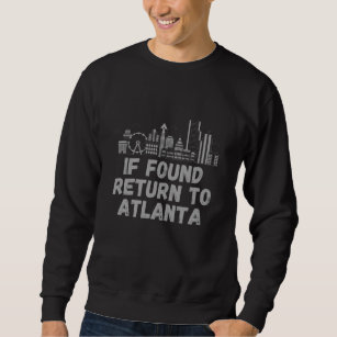 Om återvändande till Atlanta - City Skyline Lång Ärmad Tröja