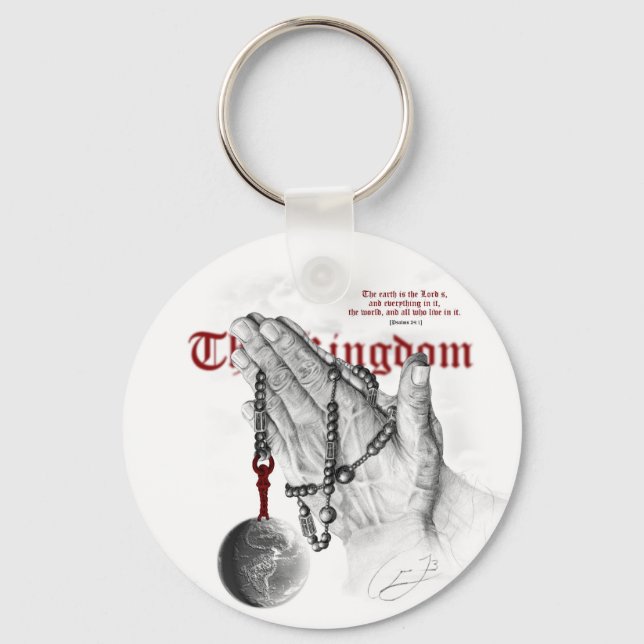 om att be händer nyckelring (Framsida)