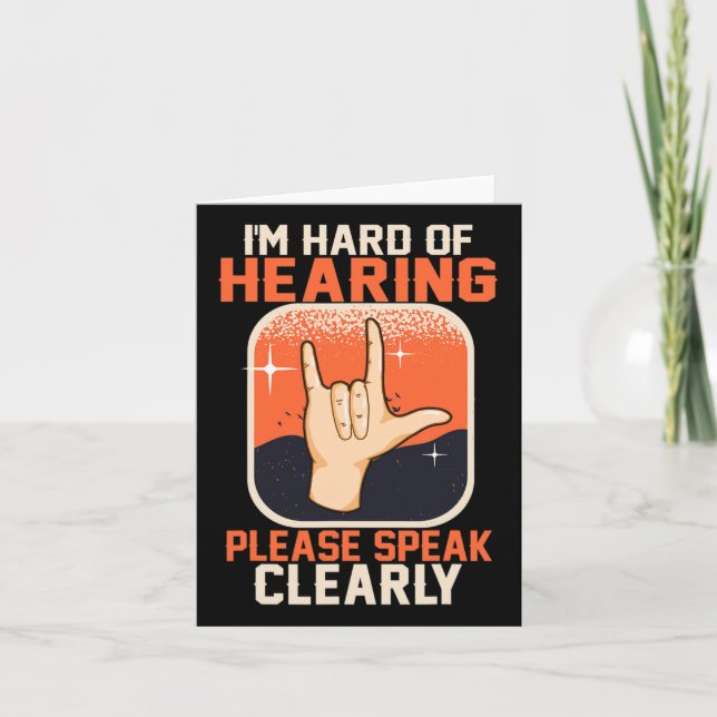 Om att höra Dövets medvetandehöjande citattecken f Kort (Framsida)