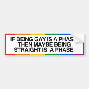 OM ATT VARA GAY ÄR EN FAS -.png Bildekal
